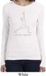 Ladies Yoga Shirt Line Warrior Long Sleeve Tee T-Shirt