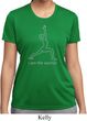 Ladies Yoga Shirt Line Warrior Moisture Wicking Tee T-Shirt
