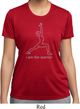 Ladies Yoga Shirt Line Warrior Moisture Wicking Tee T-Shirt