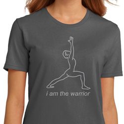 Ladies Yoga Shirt Line Warrior Organic Tee T-Shirt