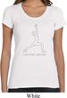 Ladies Yoga Shirt Line Warrior Scoop Neck Tee T-Shirt