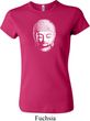 Ladies Yoga Shirt Little Buddha Head Crewneck Tee T-Shirt