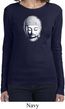 Ladies Yoga Shirt Little Buddha Head Long Sleeve Tee T-Shirt