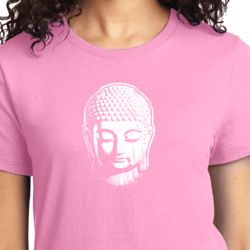Ladies Yoga Shirt Little Buddha Head Tee T-Shirt