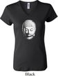 Ladies Yoga Shirt Little Buddha Head V-neck Tee T-Shirt