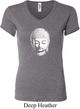 Ladies Yoga Shirt Little Buddha Head V-neck Tee T-Shirt