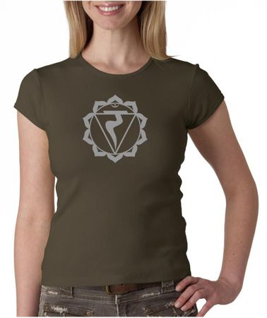 Ladies Yoga Shirt Manipura Chakra Meditation Crewneck Shirt