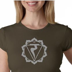 Ladies Yoga Shirt Manipura Chakra Meditation Crewneck Shirt Ladies Yoga Shirt Manipura Chakra Meditation Crewneck Shirt