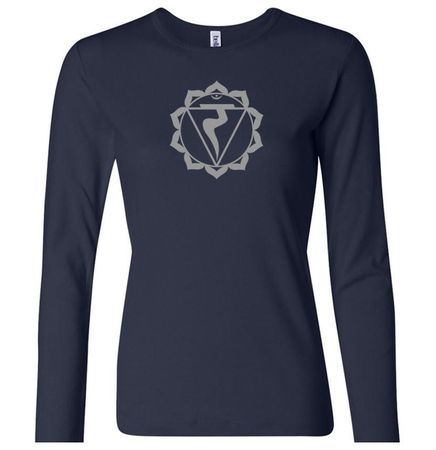 Ladies Yoga Shirt Manipura Chakra Meditation Long Sleeve Shirt