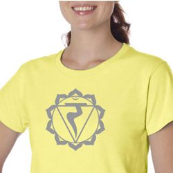 Ladies Yoga Shirt Manipura Chakra Meditation Organic T-shirt Ladies Yoga Shirt Manipura Chakra Meditation Organic T-shirt