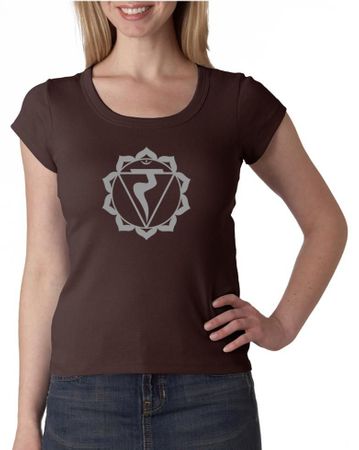 Ladies Yoga Shirt Manipura Chakra Meditation Scoop Neck Shirt