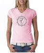 Ladies Yoga Shirt Manipura Chakra Meditation V-neck Shirt