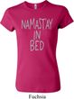 Ladies Yoga Shirt Namastay In Bed Crewneck Tee T-Shirt