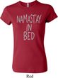 Ladies Yoga Shirt Namastay In Bed Crewneck Tee T-Shirt