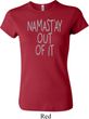 Ladies Yoga Shirt Namastay Out Of It Crewneck Tee T-Shirt