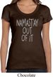 Ladies Yoga Shirt Namastay Out Of It Scoop Neck Tee T-Shirt