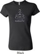 Ladies Yoga Shirt Namaste Lotus Pose Crewneck Tee T-Shirt