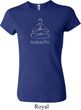 Ladies Yoga Shirt Namaste Lotus Pose Crewneck Tee T-Shirt