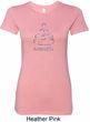 Ladies Yoga Shirt Namaste Lotus Pose Longer Length Tee T-Shirt
