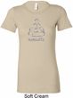 Ladies Yoga Shirt Namaste Lotus Pose Longer Length Tee T-Shirt