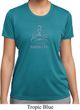 Ladies Yoga Shirt Namaste Lotus Pose Moisture Wicking Tee T-Shirt