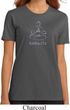 Ladies Yoga Shirt Namaste Lotus Pose Organic Tee T-Shirt