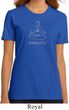 Ladies Yoga Shirt Namaste Lotus Pose Organic Tee T-Shirt
