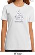 Ladies Yoga Shirt Namaste Lotus Pose Organic Tee T-Shirt