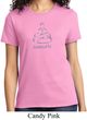 Ladies Yoga Shirt Namaste Lotus Pose Tee T-Shirt