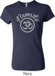 Ladies Yoga Shirt Namaste Om Crewneck Tee T-Shirt