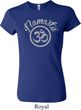 Ladies Yoga Shirt Namaste Om Crewneck Tee T-Shirt