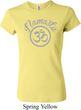 Ladies Yoga Shirt Namaste Om Crewneck Tee T-Shirt