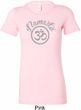 Ladies Yoga Shirt Namaste Om Longer Length Tee T-Shirt