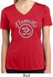 Ladies Yoga Shirt Namaste Om Moisture Wicking V-neck Tee T-Shirt