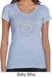 Ladies Yoga Shirt Namaste Om Scoop Neck Tee T-Shirt