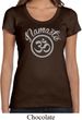 Ladies Yoga Shirt Namaste Om Scoop Neck Tee T-Shirt