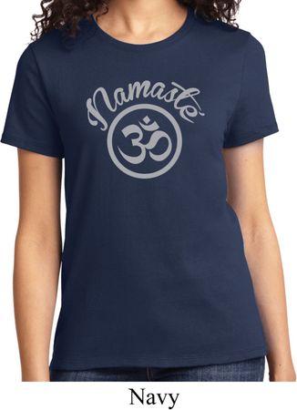 Ladies Yoga Shirt Namaste Om Tee T-Shirt