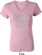 Ladies Yoga Shirt Namaste Om V-neck Tee T-Shirt