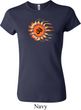 Ladies Yoga Shirt Ohm Sun Crewneck Tee T-Shirt