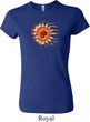 Ladies Yoga Shirt Ohm Sun Crewneck Tee T-Shirt
