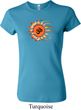 Ladies Yoga Shirt Ohm Sun Crewneck Tee T-Shirt