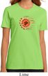 Ladies Yoga Shirt Ohm Sun Organic Tee T-Shirt