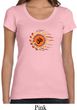 Ladies Yoga Shirt Ohm Sun Scoop Neck Tee T-Shirt