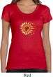 Ladies Yoga Shirt Ohm Sun Scoop Neck Tee T-Shirt