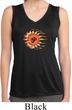 Ladies Yoga Shirt Ohm Sun Sleeveless Moisture Wicking Tee T-Shirt