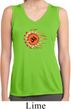 Ladies Yoga Shirt Ohm Sun Sleeveless Moisture Wicking Tee T-Shirt