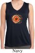 Ladies Yoga Shirt Ohm Sun Sleeveless Moisture Wicking Tee T-Shirt