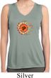 Ladies Yoga Shirt Ohm Sun Sleeveless Moisture Wicking Tee T-Shirt