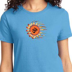 Ladies Yoga Shirt Ohm Sun Tee T-Shirt