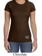 Ladies Yoga Shirt OM Heart Bottom Print Crewneck Tee T-Shirt
